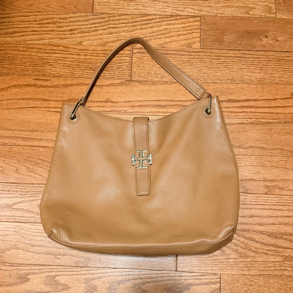 Tory Burch Tan Leather Shoulder Bag - Classic Tote - Picture 4 of 16